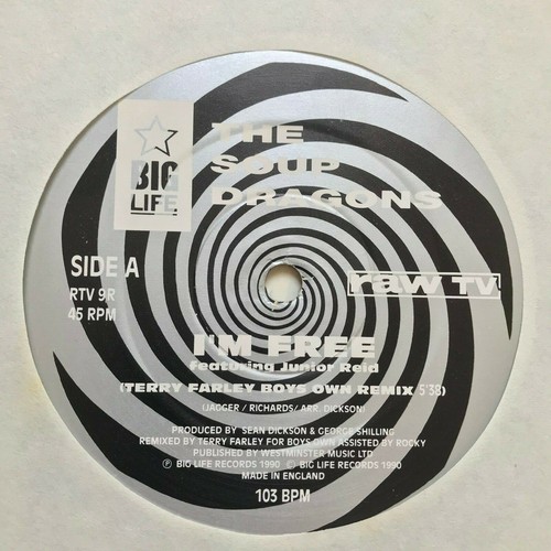 THE SOUP DRAGONS - I'm Free 12" vinyl Single - Picture 3 of 6