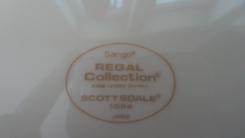 Sango Regal Collection Fine Ivory China Scottsdale 1094 Salad Plate - Picture 3 of 3