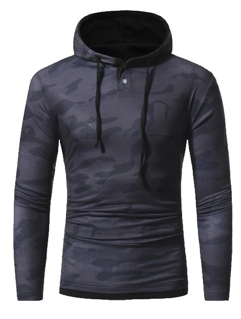 Moletons com capuz de Esportes de camuflagem para Homens