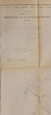 1859 US Coast Survey preliminary chart map No. 8 Seguin Island to Kennebunkport