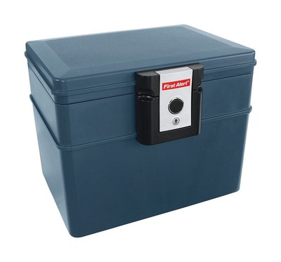 First Alert 2037F Water and Fire Protector File Chest 0.62 cu. ft. with Key Lock