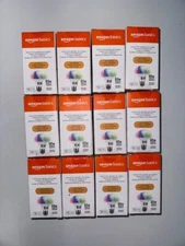 "12 Pack" Amazon Basics 7.5W2.4 GHz WiFi Color Changing Smart A19 LED Light Bulb