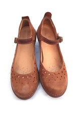 EL NATURALISTA Mary Janes Riemchen Sandalen Braun Lochmuster Größe 40