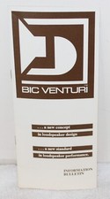 Vintage BIC Venturi Speaker Information Brochure Bulletin