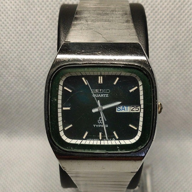 Seiko TYPE 2 Quartz (Battery) 82235070 Day Date Vintage Men's wl8056