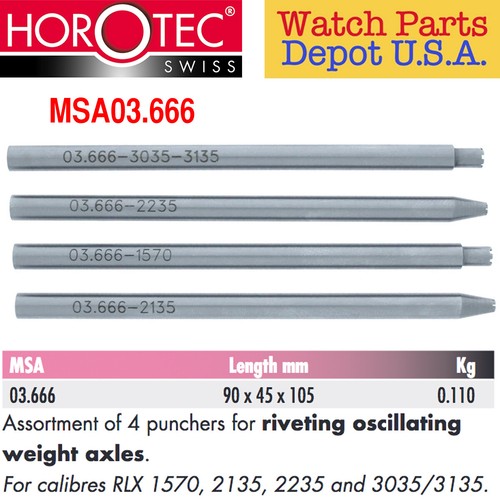 Horotec MSA03 Swiss Made Watchmaker PUNCHERS PUSHERS PRESSERS Tools for Repairs - Picture 14 of 23