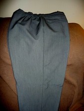 NWT WOMAN CAREER CLASSIC PANTS SZ 10P GRAY SIDE ELASTIC WAIST