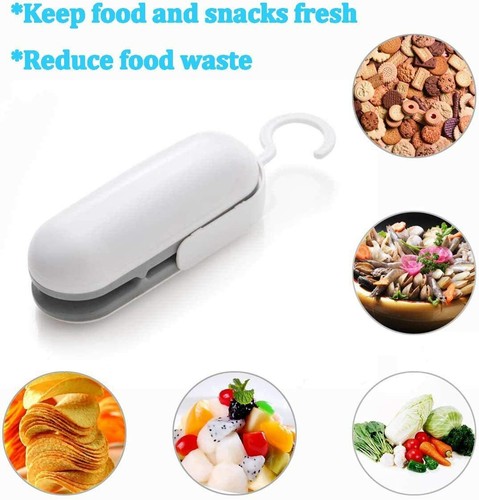 Plastic Handheld Heat Bag Sealer Snacks Kitchen Cutter Food Travel Seal Vacuum - Picture 6 of 6
