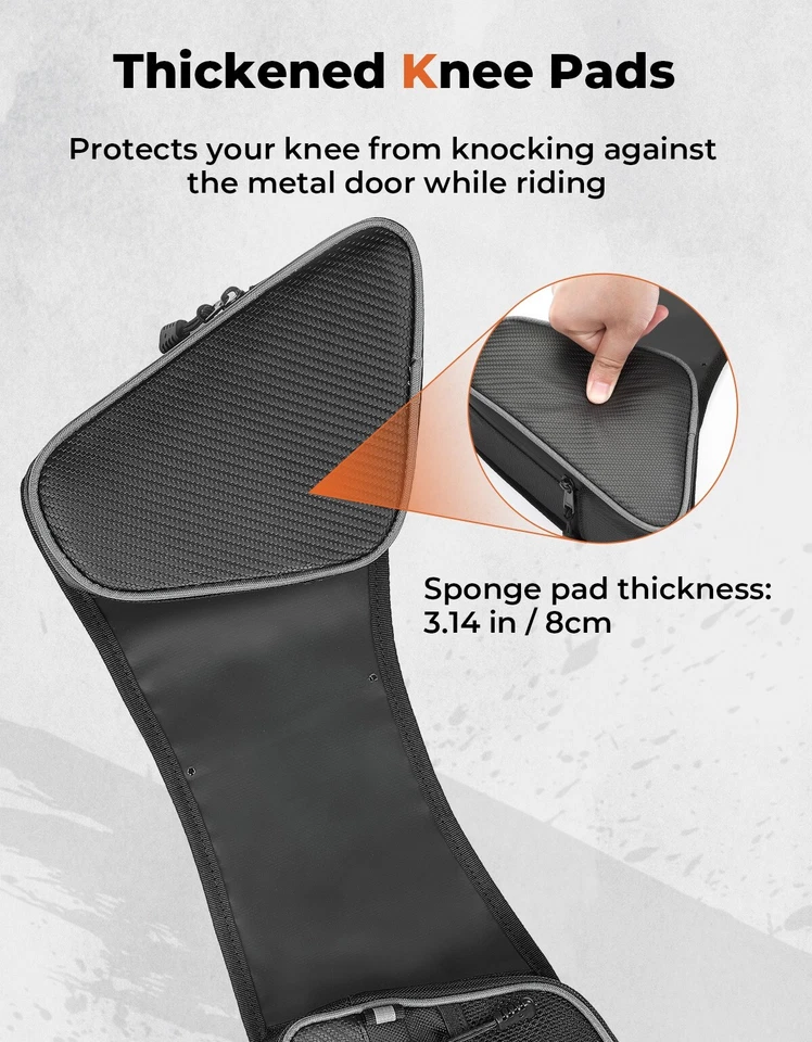 Bolsas de almacenamiento para puertas UTV con rodilleras para Can-Am Commander/Commander Max 2021-2024 Foto 4 de 4