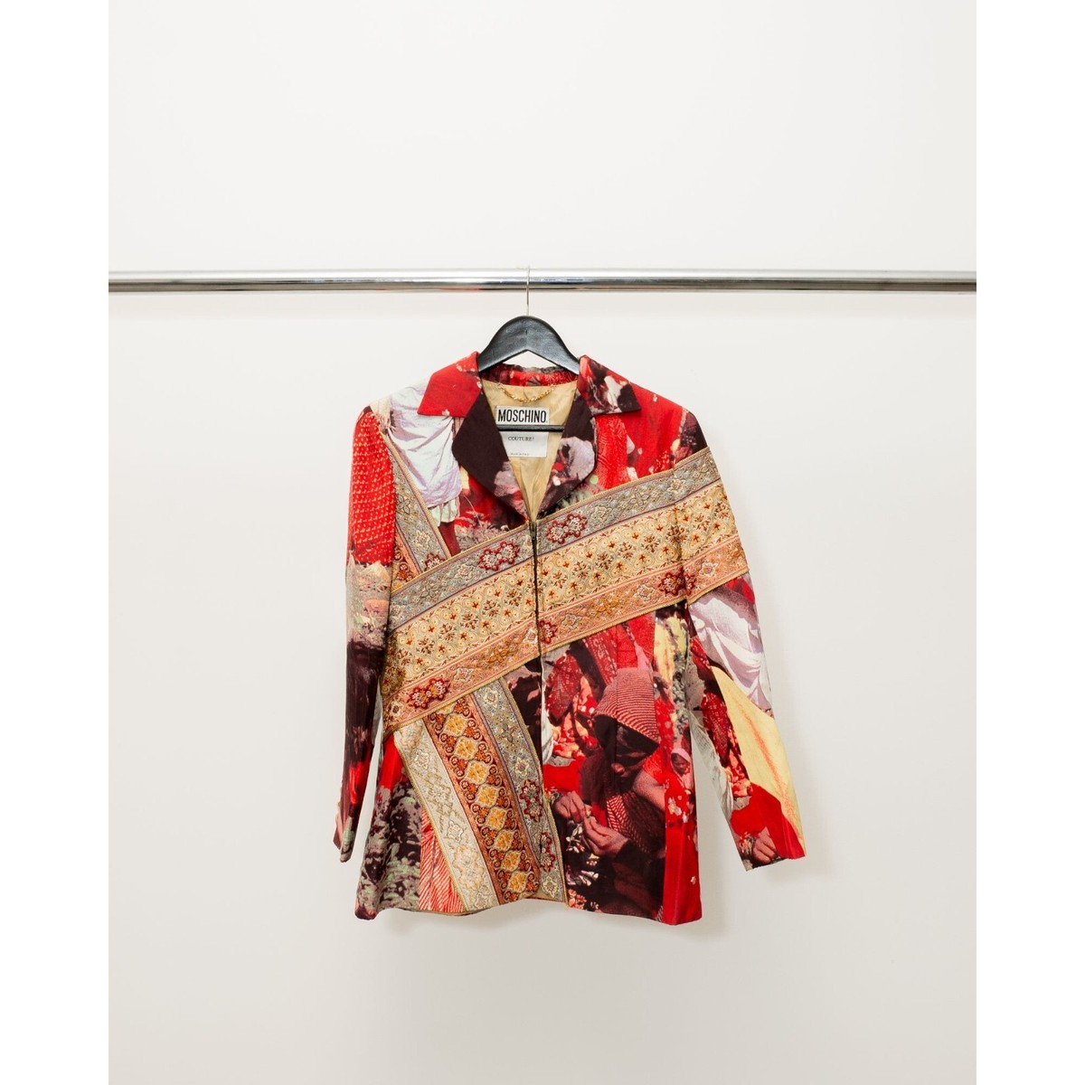 【関税&送料込み】Moschino Waistcoats Vintage 1990s Moschino Couture Blazer Jacket Size 44 Women's