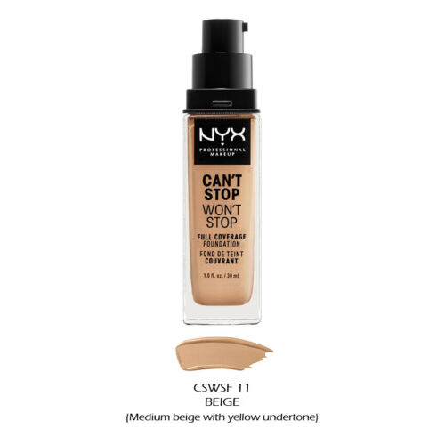 1 NYX Can't Stop Won't Stop Full Coverage Foundation "Pick Your 1 Color" *Joy's* - Picture 20 of 34