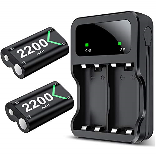 BEBONCOOL Xbox One Controller Battery Pack 2 x 2550mAh Rechargeable