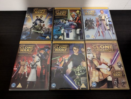 STAR WARS CLONE WARS Galaxy Divided Clone Commanders Lego Droid Tales DVDs - Picture 4 of 5