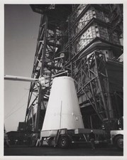 Apollo 5 RARE NASA 1967 Saturn Lunar Module Adapter Transport Kennedy Photo