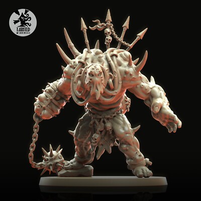 Grimdark Decay Ogre Miniatur Resin Monster Wargaming Modell 50mm Base