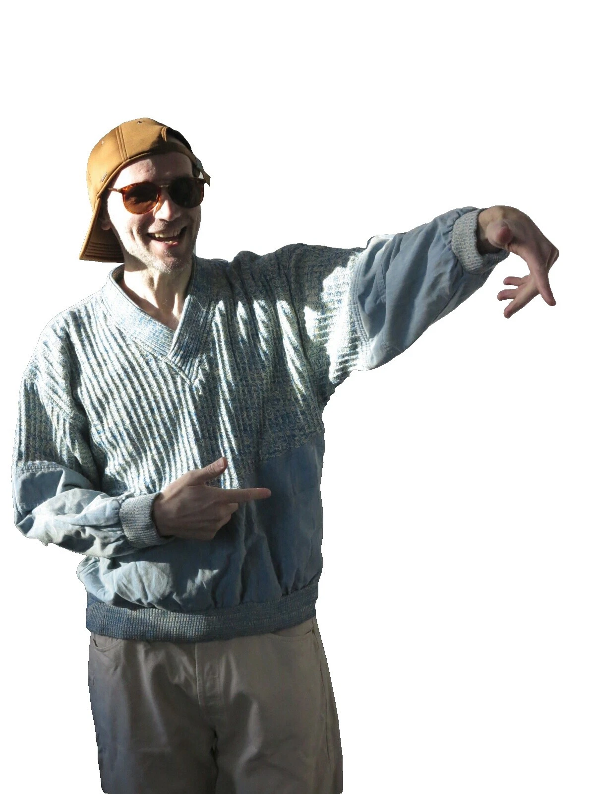 Hip Hop Suéteres Vintage de Tela para Hombres