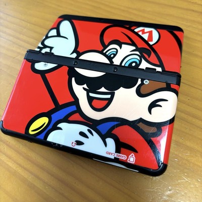 New Nintendo 3DS Konsole Schwarz Kisekae Custom Plate Pack Mario Getestet