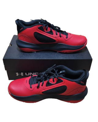 Under Armour UA Lockdown 6 Basketball Shoes Sneakers SZ 11.5 Red 3025616 600 New