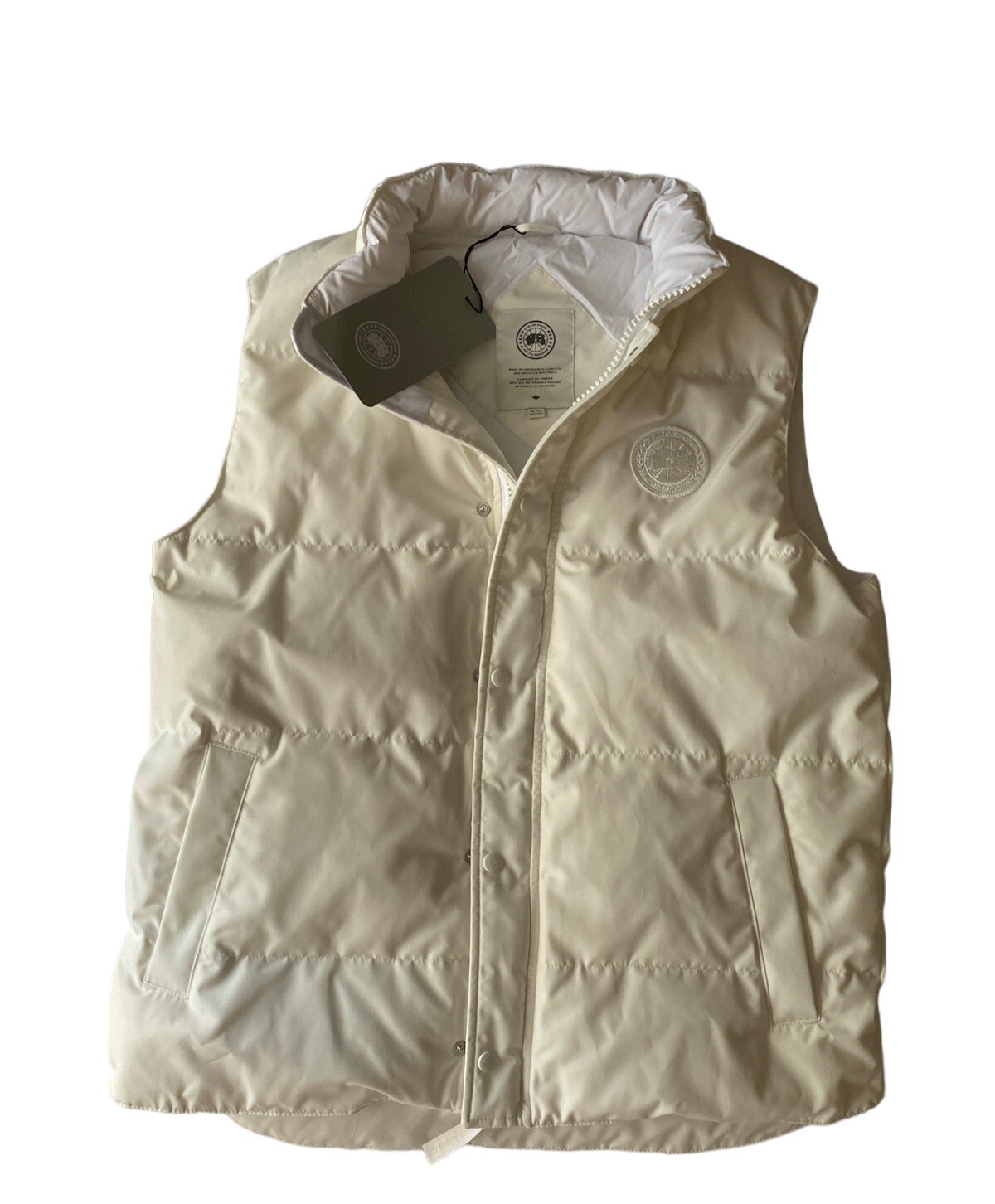 CANADA GOOSE Garson Vest Humanature Mens XL extra Large White Authentic NWT image 3