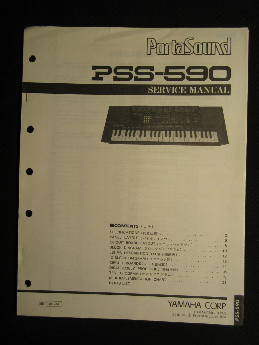 Yamaha sale pss 590