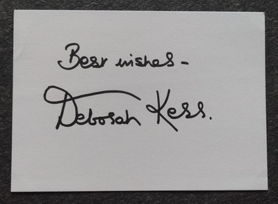 15443 Deborah Kess ??? Autogramm Schriftstück