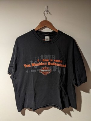 Vintage 2003 Harley Davidson Motorcycle If I Have to Explain Cropped T-Shirt