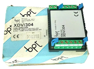 BPT XDV/304 4 Way Video Distributor for System 300/XiP ,62821300.