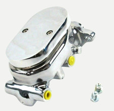 Aluminum Brake Master Cylinder 1 Bore 4 Ports Smooth Polished Chrome Brand New Aluminum Brake Master Cylinder 1 Bore 4 Ports Smooth Polished Chrome Brand New