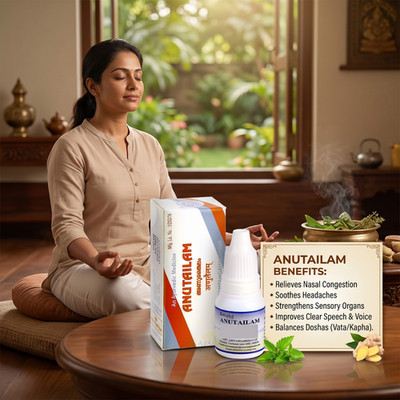 Kottakkal Anu Tailam 10 ml (6 Packs) Ayurvedic Nasya Oil