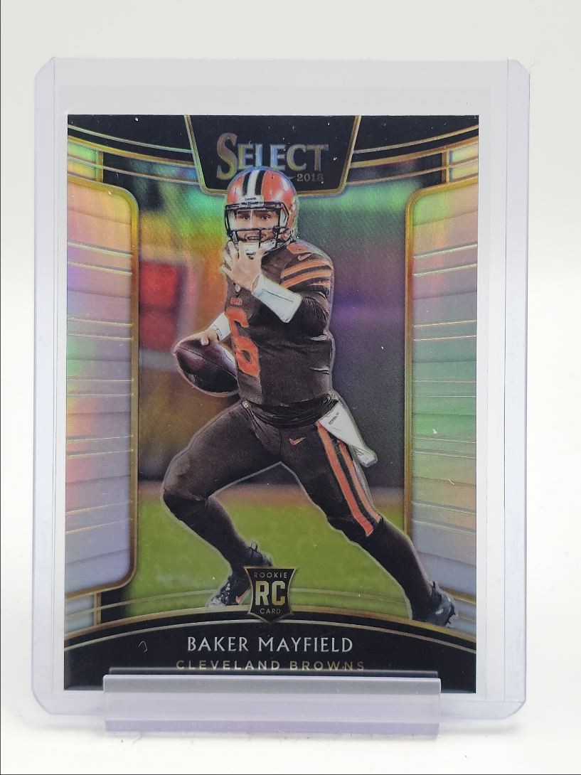 BAKER MAYFIELD 2018 SELECT CONCOURSE ROOKIE SILVER PRIZM BROWNS RC Q1887