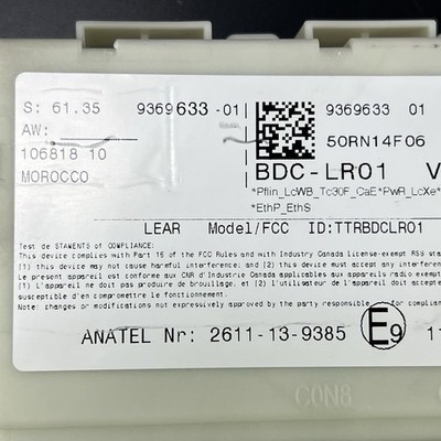 2014-2019 MINI COOPER D F55 F56 BODY CONTROL MODULE UNIT BDC 61.35