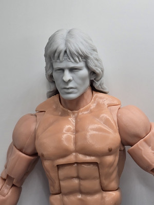3d Print BEASTMASTER SINGER HEAD 1:12 6'' Classified Legend Compatible