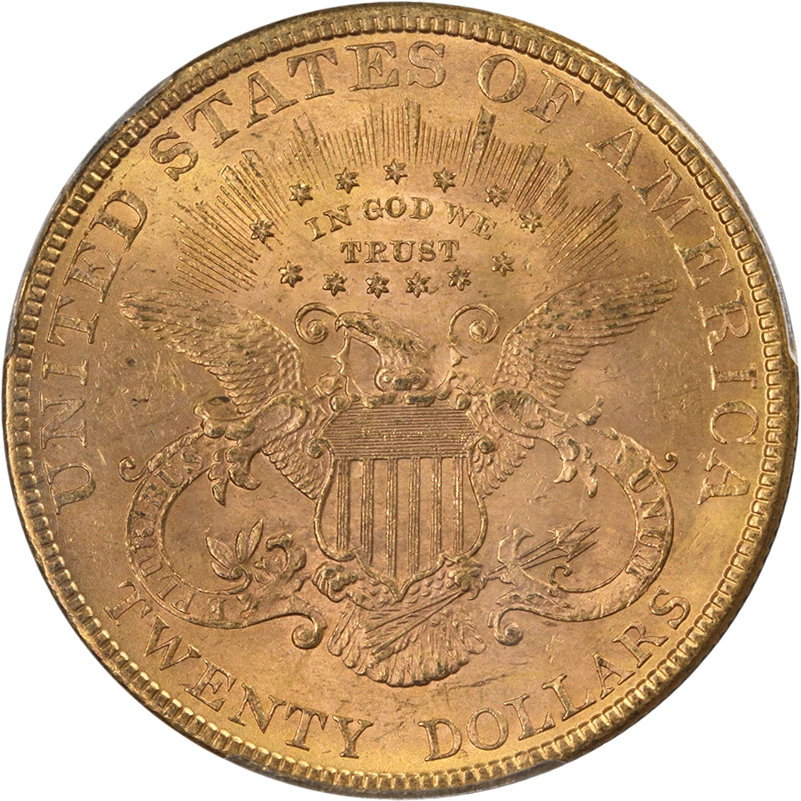 Oro Liberty 1890-P $20 graduación profesional MS62 bonito atractivo visual buen golpe Foto 2 de 4
