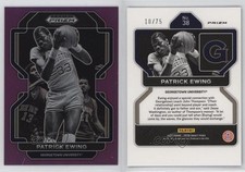 2022-23 Panini Prizm Draft Picks Purple Prizm /75 Patrick Ewing #38 HOF