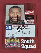 Andre Hall RC Auto 2006 Senior Bowl South Florida Signed Rookie Card Autograph. rookie card picture