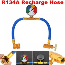 R134a Ac Refrigerant Charge Hose Kit For 12 Thread Piercing Type R134a Bottle