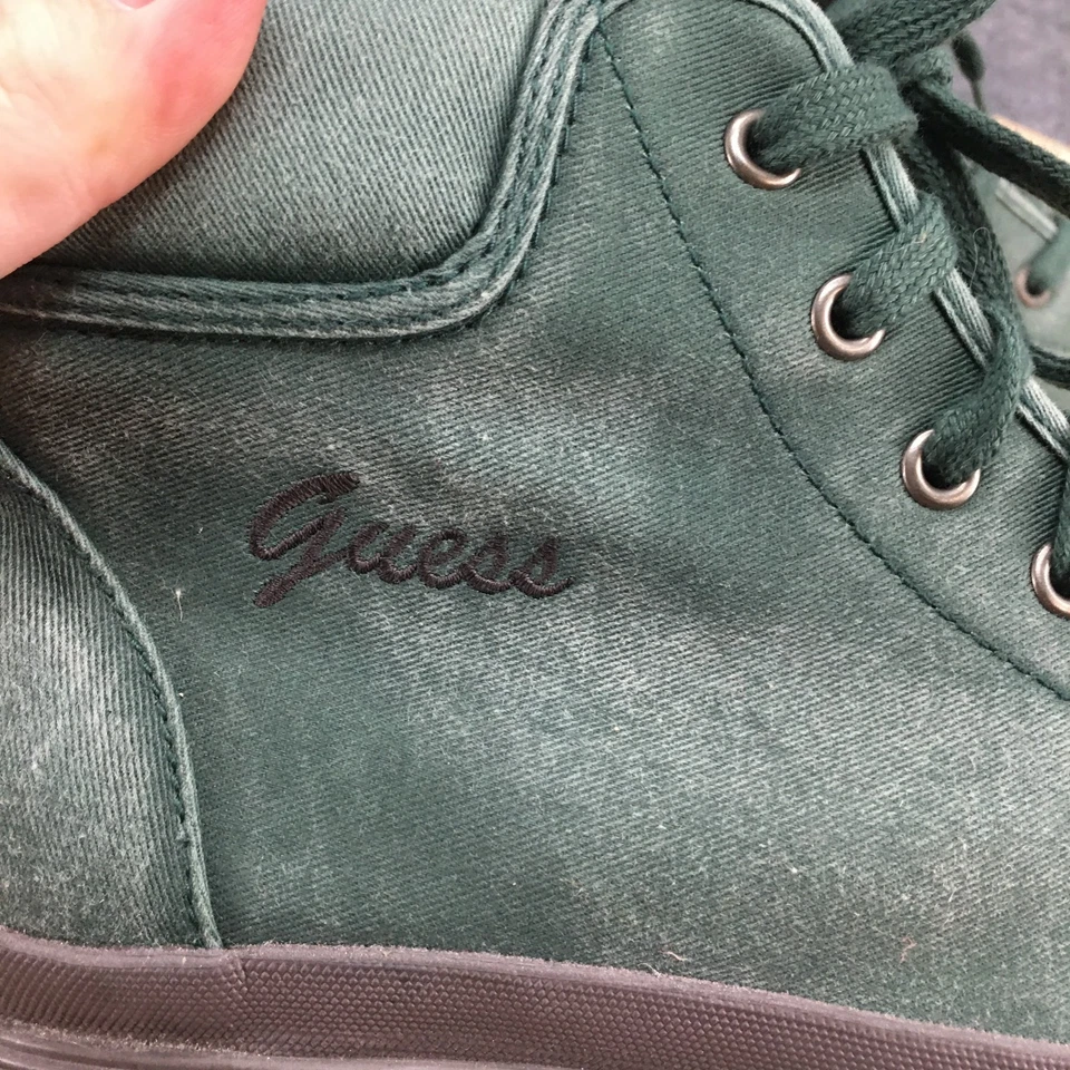 Guess Boots 女式 9 90 年代复古短靴绿色系带舒适踝靴 072025 — 第 4/4 张图片