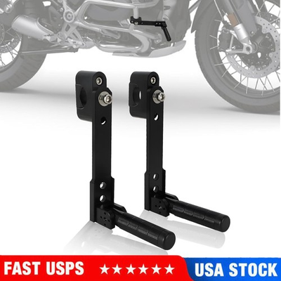 #ad #ad Adjustable Highway Foot Pegs Universal for 7 8quot; to 1.25quot; 22 32mm Crash Bar $59.99