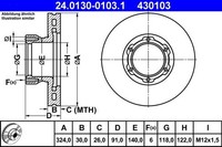 2X Bremsscheibe Vorderachse FüR MERCEDES-BENZ T2/LN1 Kasten