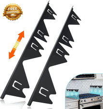 Stove Gap Covers Stainless Steel, 2 Pack Stove Gap Filler Easy Retractable Lengt