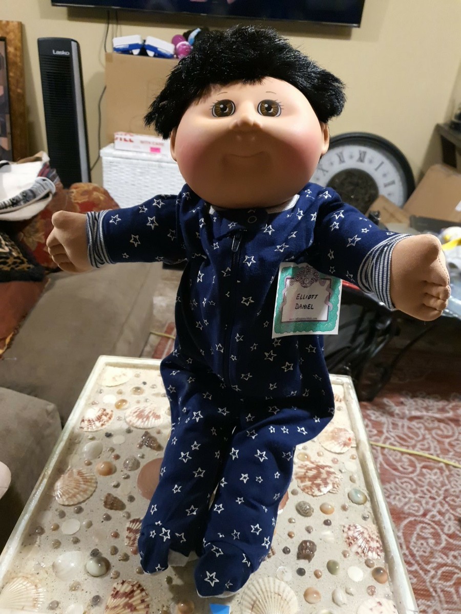 Cabbage Patch Babyland Exclusive Boy Black Cornsilk Hair Brown Eyes