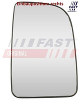 Fast FT88621 Spiegelglas FüR AußEnspiegel Rechts FüR Mercedes-Benz