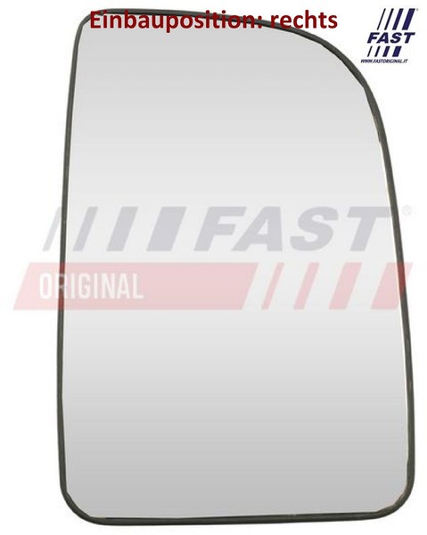 Fast FT88621 Spiegelglas FüR AußEnspiegel Rechts FüR Mercedes-Benz-image