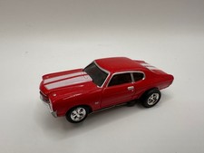 Auto World Slot Car HO 1970 Chevelle Ultra G Red With White Stripe