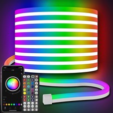 32.8Ft Neon Rope Lights,Flexible Led Rope Lights Control with App/Remote,Mult...