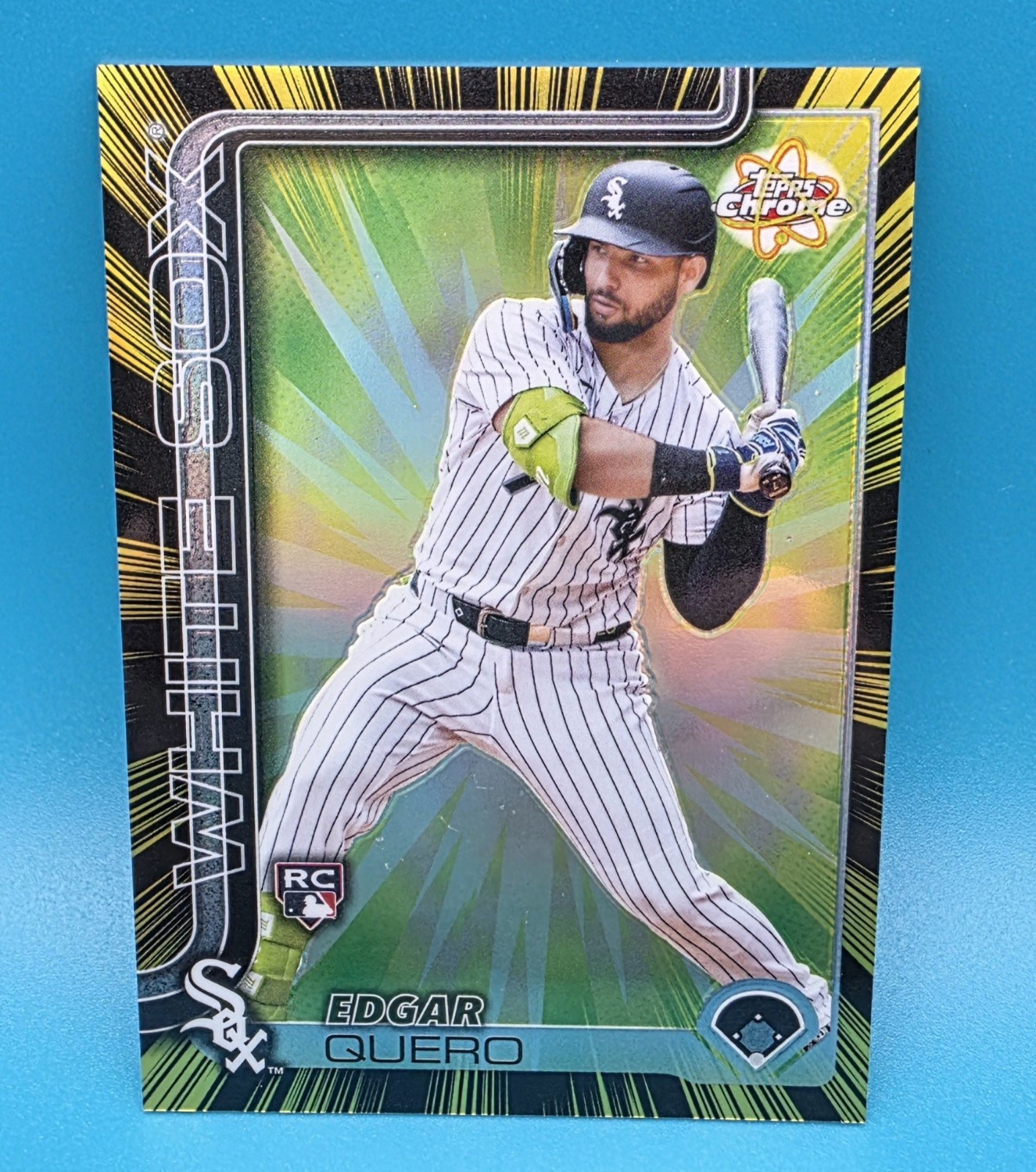 2025 Topps Chrome Update Edgar Quero Radiating Rookies RR-30 White Sox