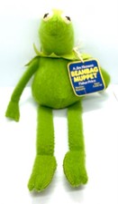 1979 Fisher Price Sad Kermit the Frog 10" Muppet Bean Bag Plush Toy 864 Orig Tag