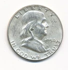 1954 P FRANKLIN SILVER HALF DOLLAR