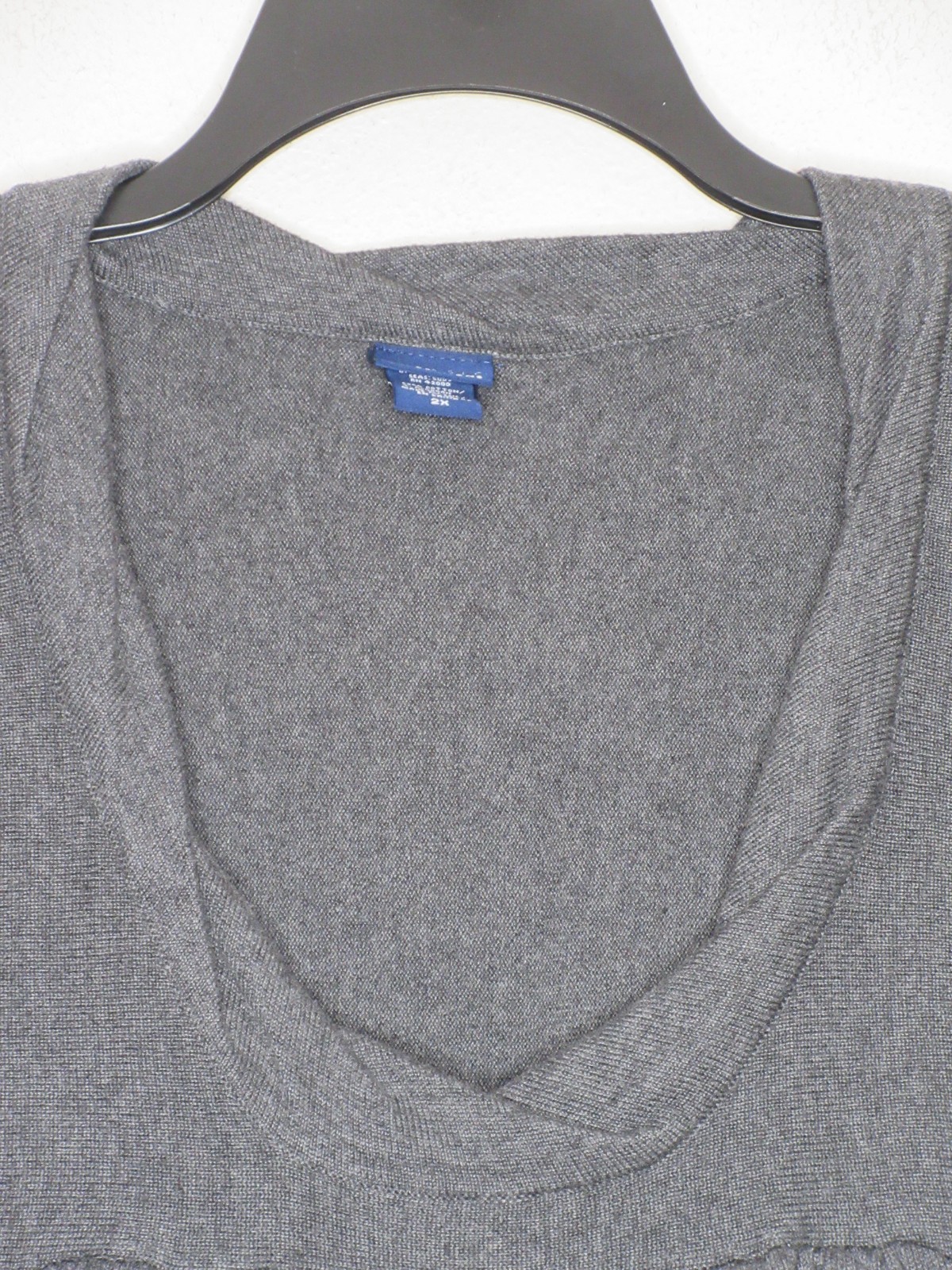 Basic Editions Women's Plus Size Short Sleeve Sco… - image 2