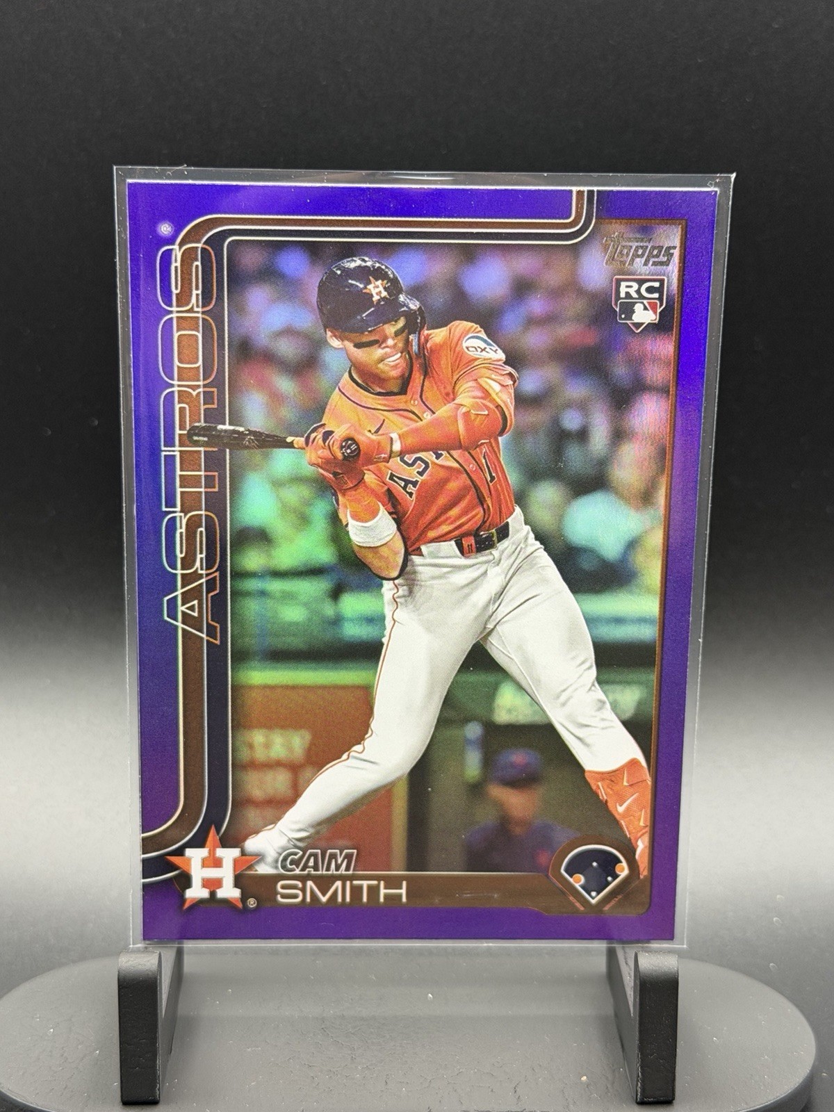 2025 Topps Update Purple Rainbow Foil #US298 CAM SMITH ROOKIE RC ASTROS /250 🔥